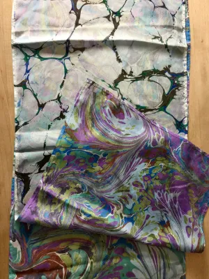 Double-Sided Multicolored Tokyo Habotai Silk 14x72"