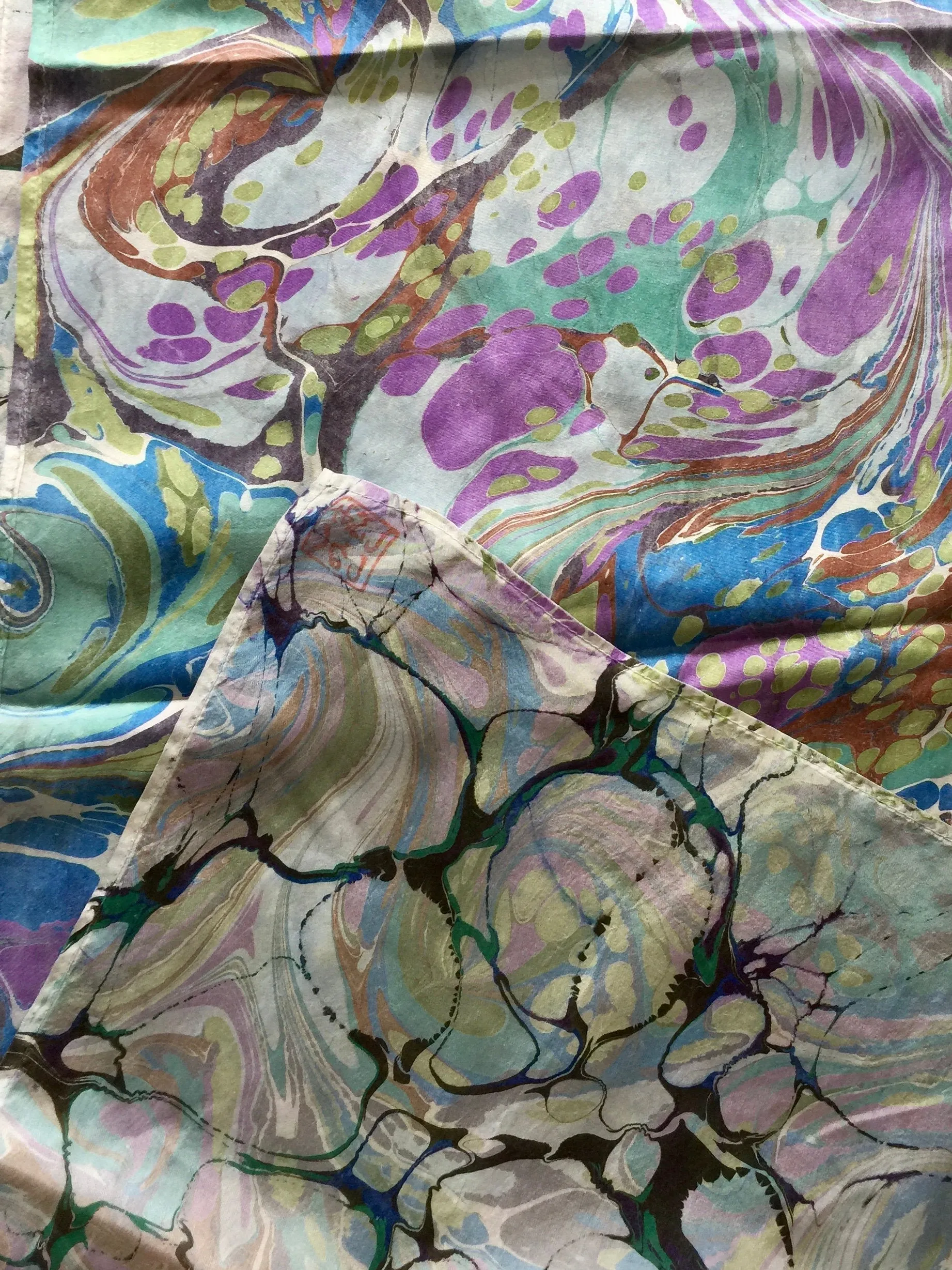 Double-Sided Multicolored Tokyo Habotai Silk 14x72"