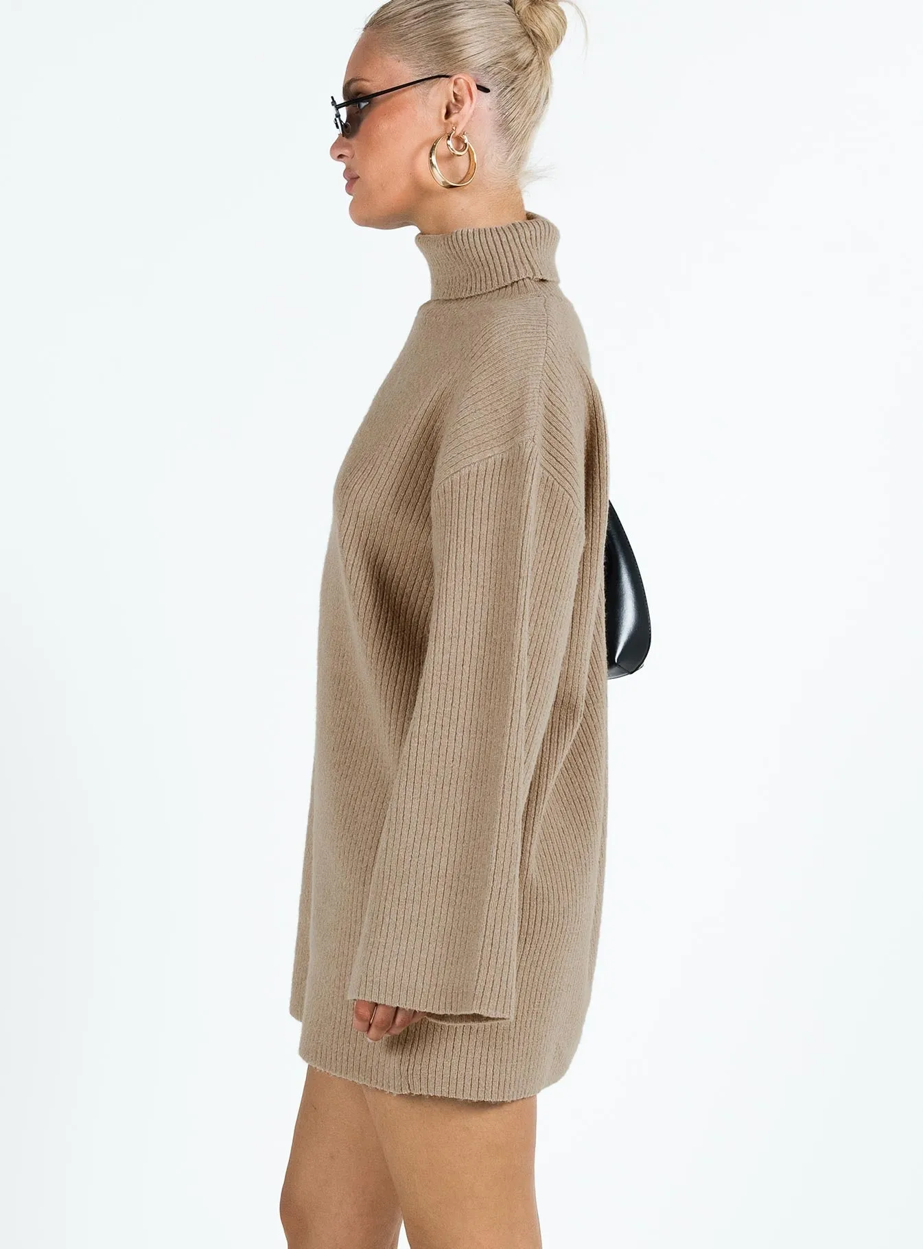 Dress Knit Beige Huge selection Sonelle Mini Courteous staff