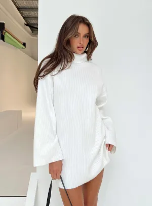 Dress White Mini Popular product Robust security Sweater Sonelle