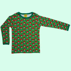 DUNS Radish - Cadmium Green- Long Sleeve Top