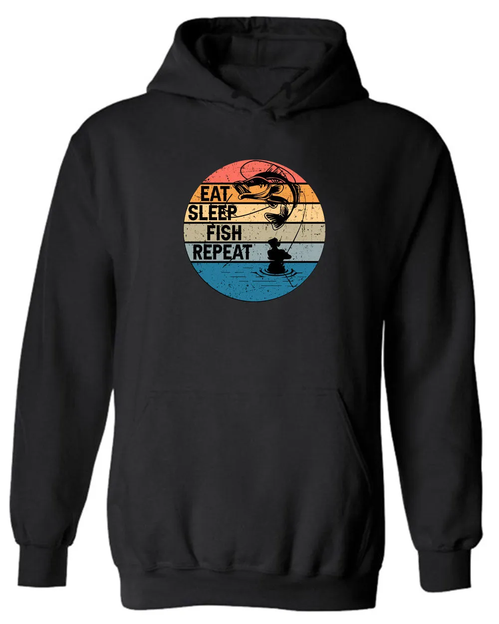 Eat Sleep Fish Repeat hoodie, fishing hoodie