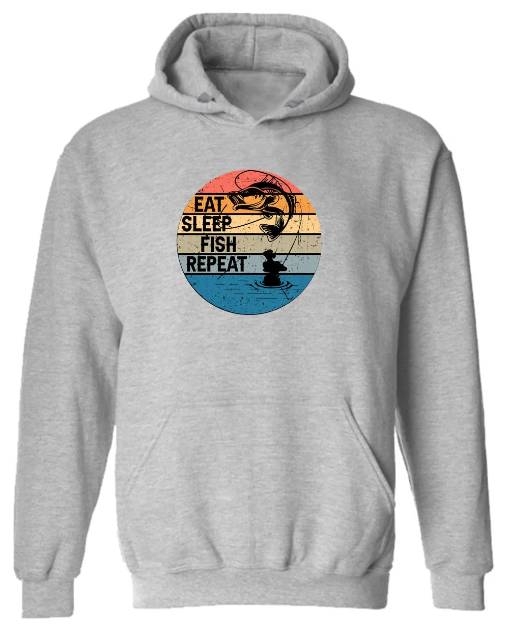 Eat Sleep Fish Repeat hoodie, fishing hoodie