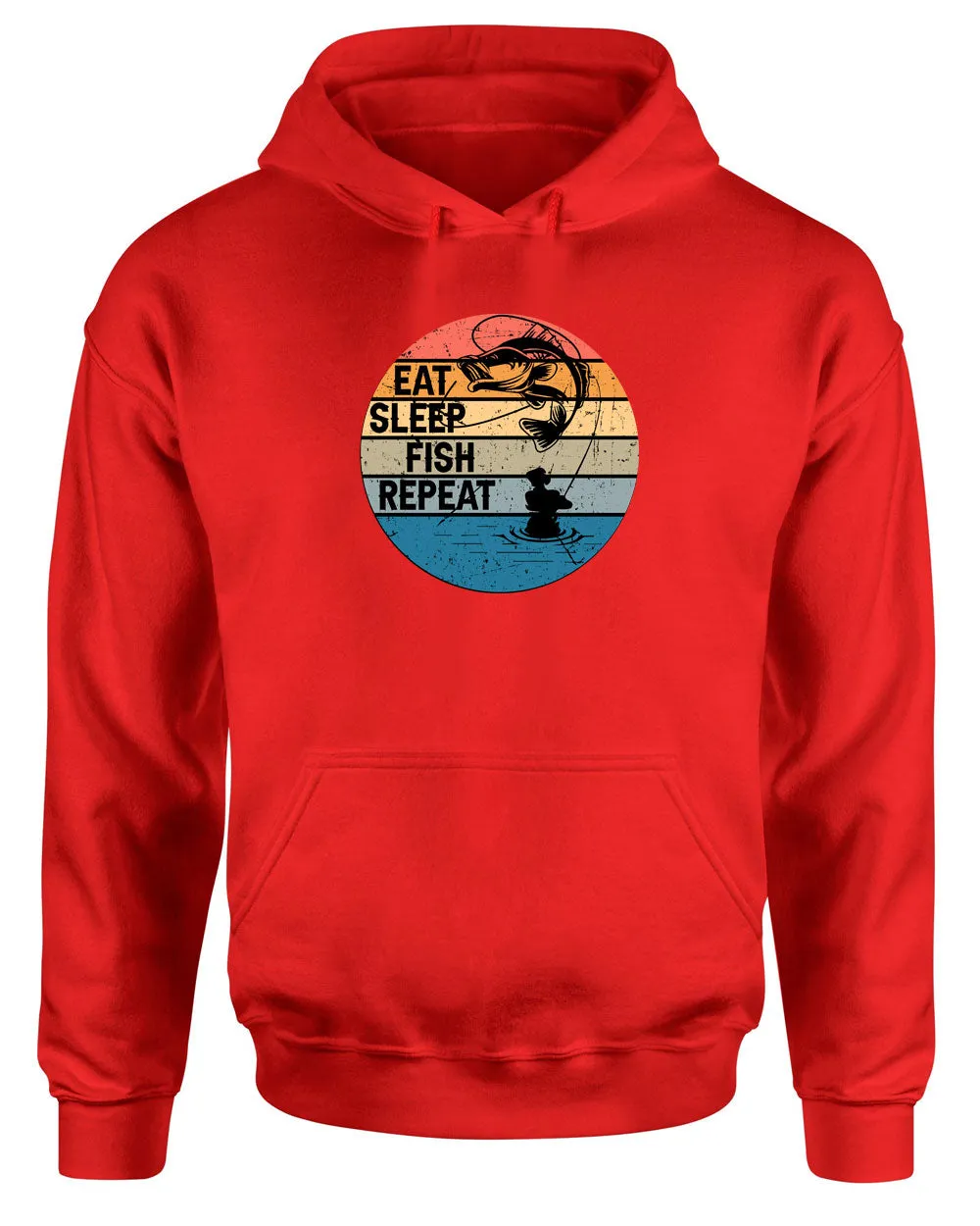 Eat Sleep Fish Repeat hoodie, fishing hoodie