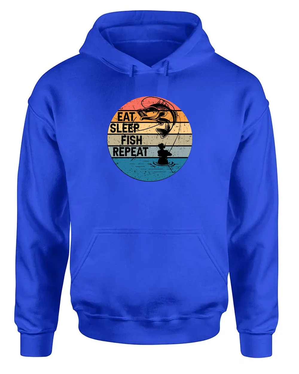 Eat Sleep Fish Repeat hoodie, fishing hoodie