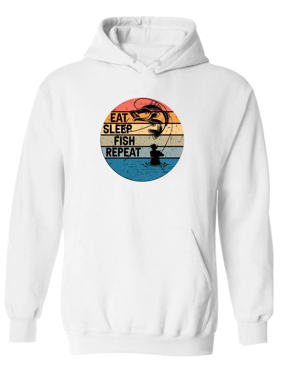 Eat Sleep Fish Repeat hoodie, fishing hoodie