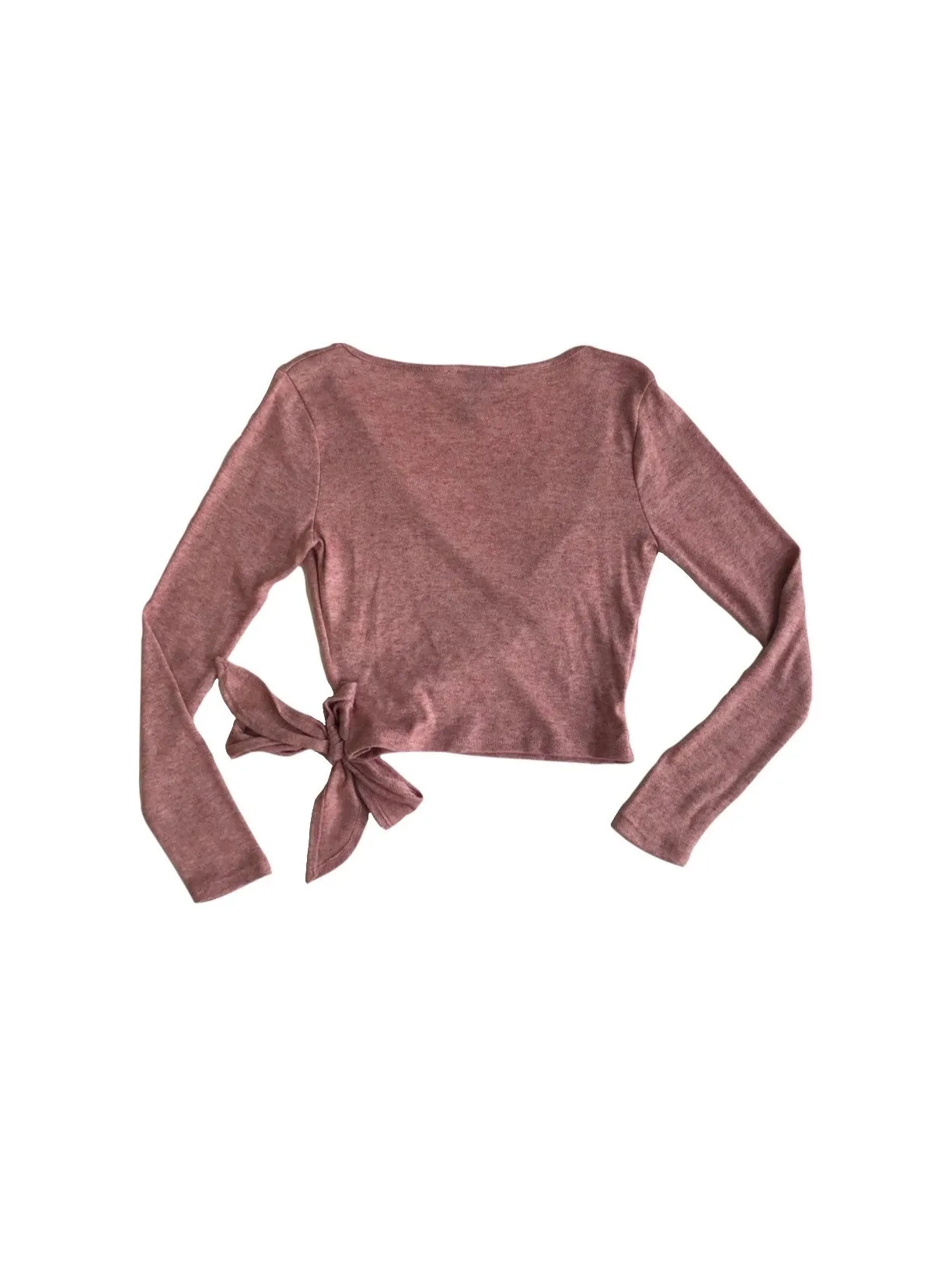 Eden Knit Wrap Top - Mauve