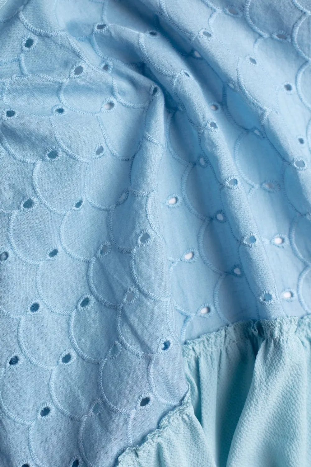 Ella Short Modest Top | Baby Blue