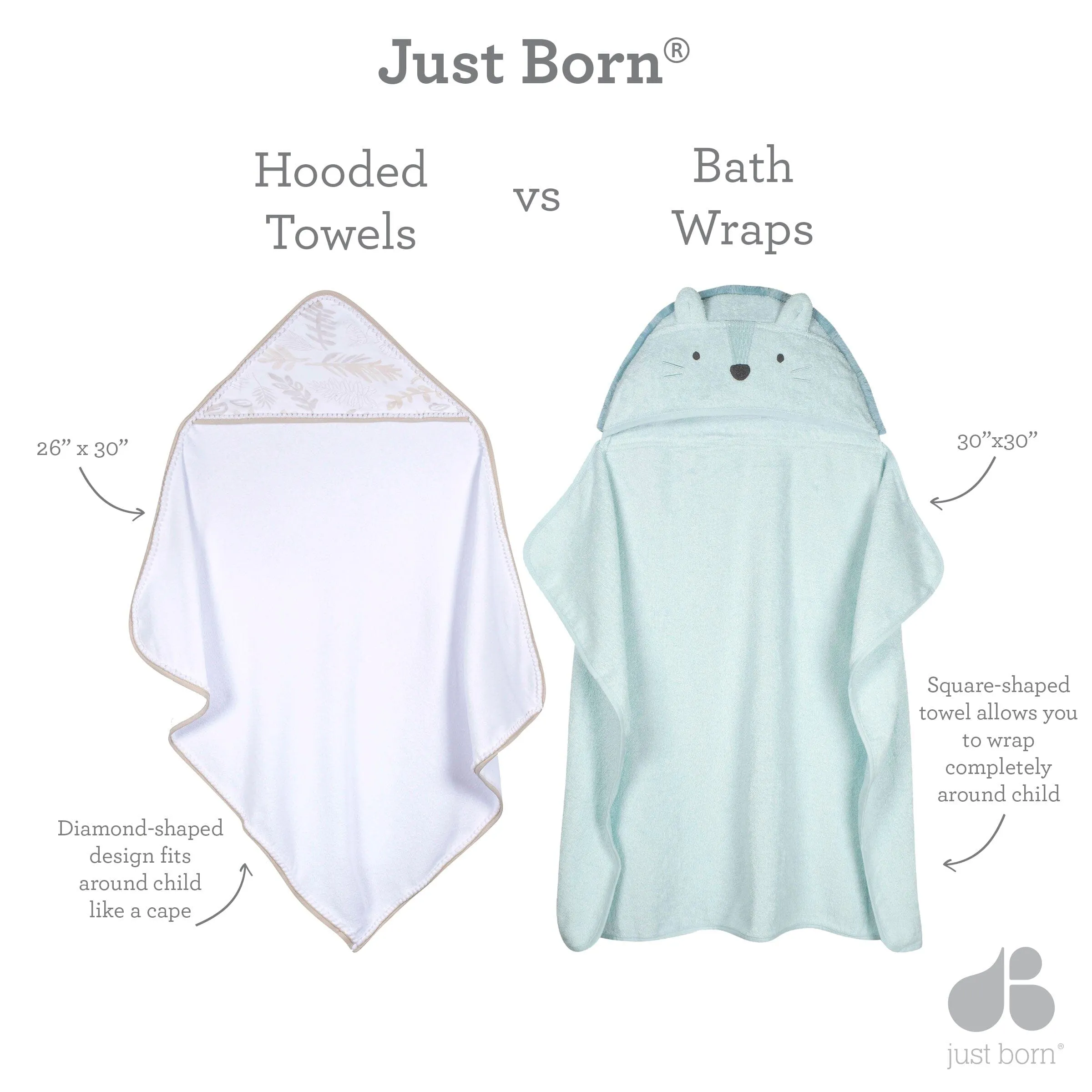 Embroidered Baby Boys Desert Cactus Lion Bath Wrap