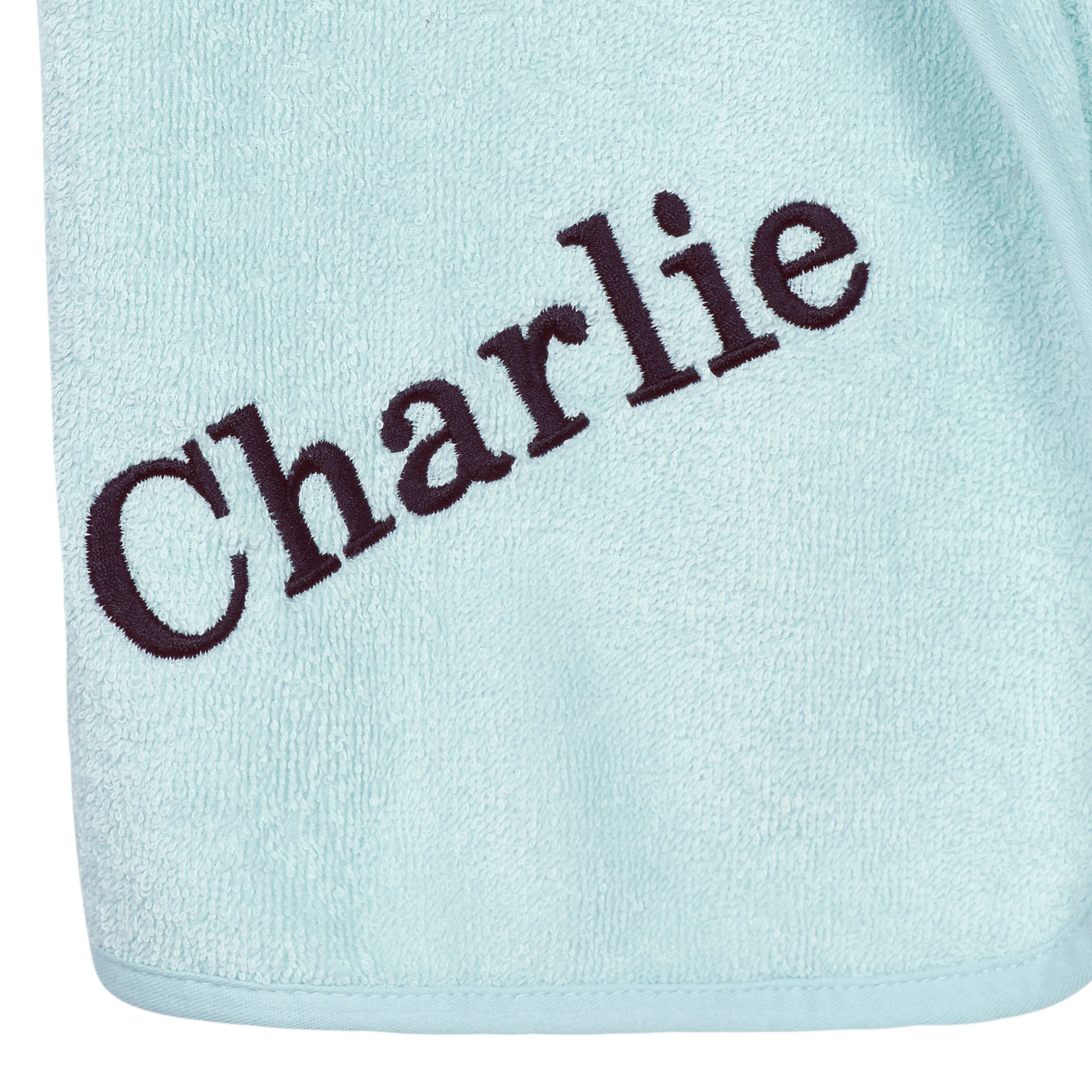 Embroidered Baby Boys Desert Cactus Lion Bath Wrap