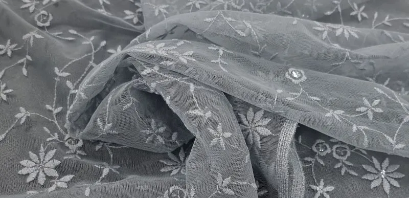 Embroidered Lace Dainty Floral