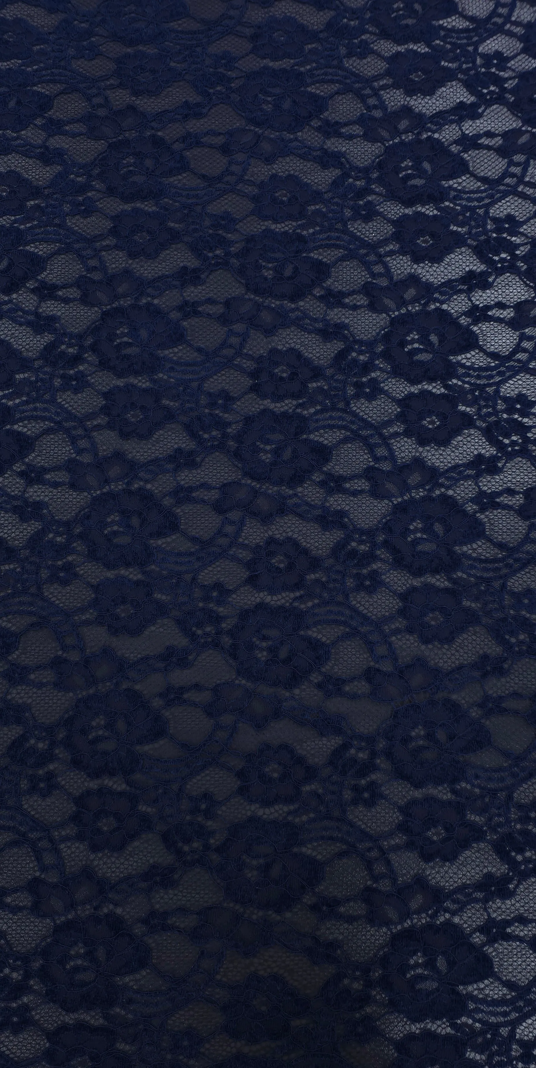 Embroidered Lace Elegance Navy