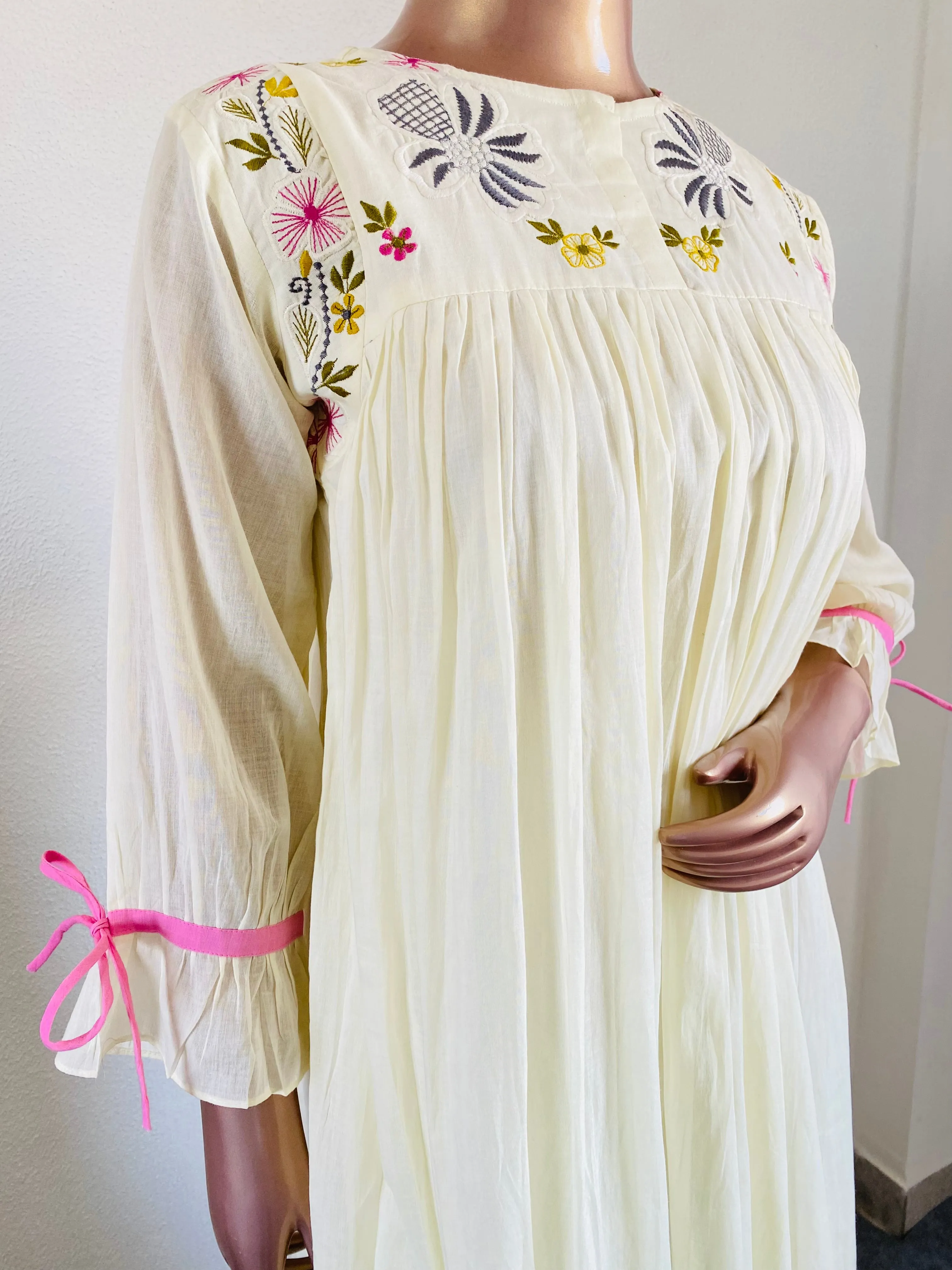 Embroidered Mul Cotton Tunic