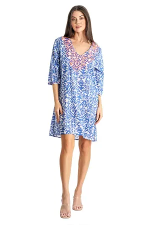 Embroidered Print Tunic