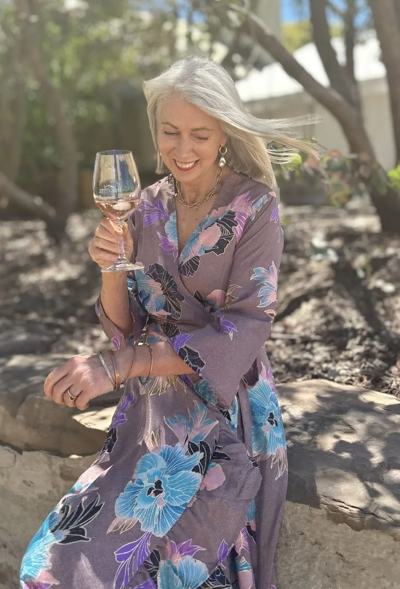 Emi Wrap Dress - Mauve