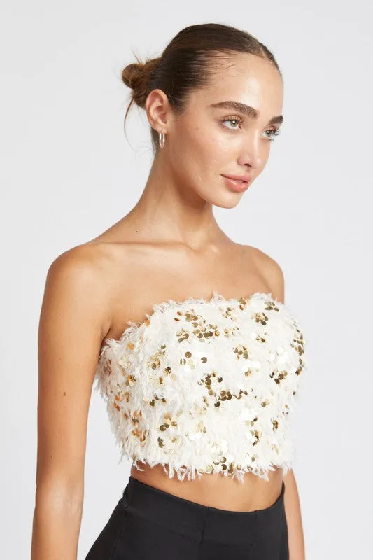 Emory Park FEATHER TUBE TOP