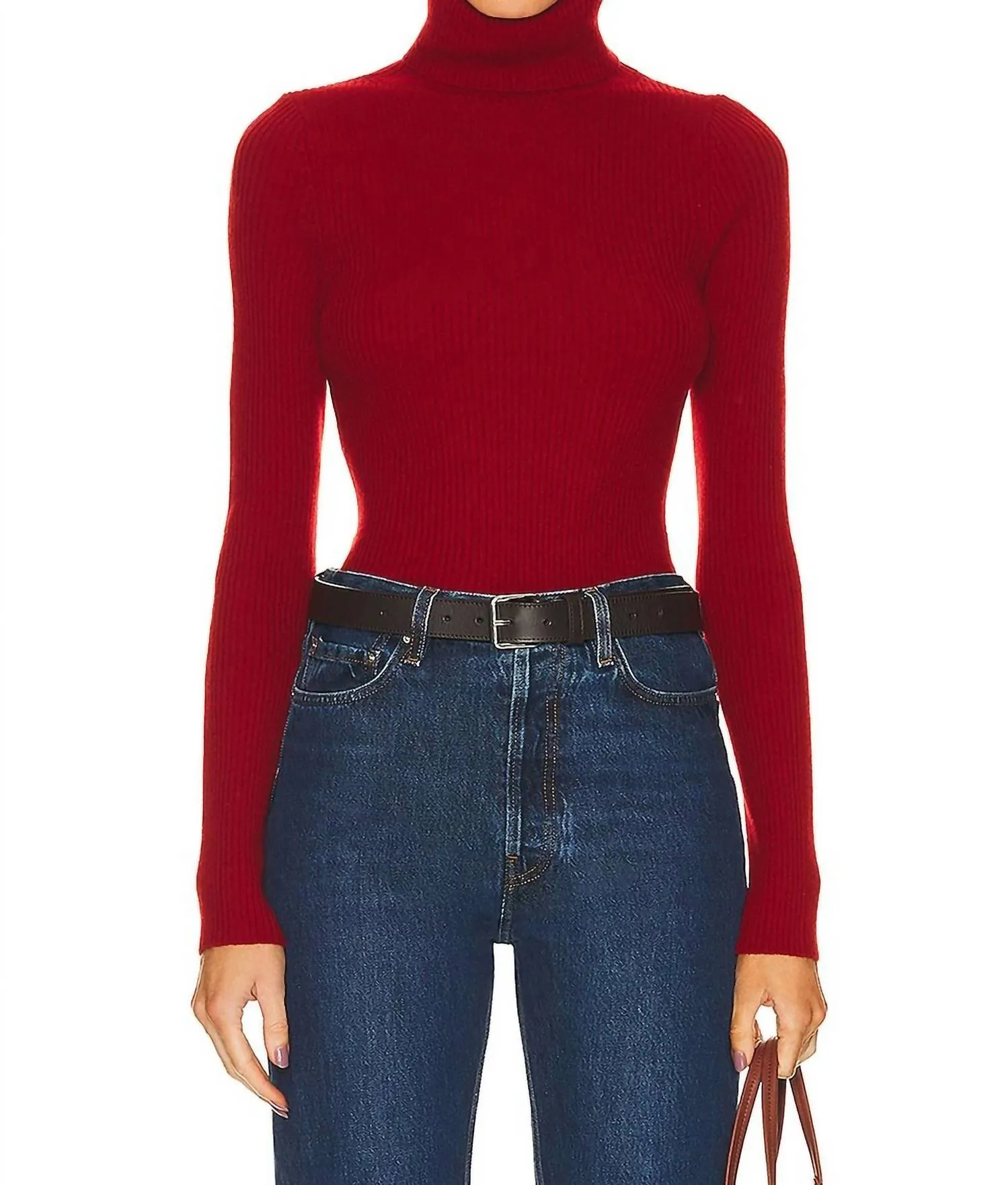Enza Costa - CASHMERE RIB TURTLENECK SWEATER