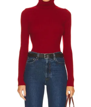Enza Costa - CASHMERE RIB TURTLENECK SWEATER
