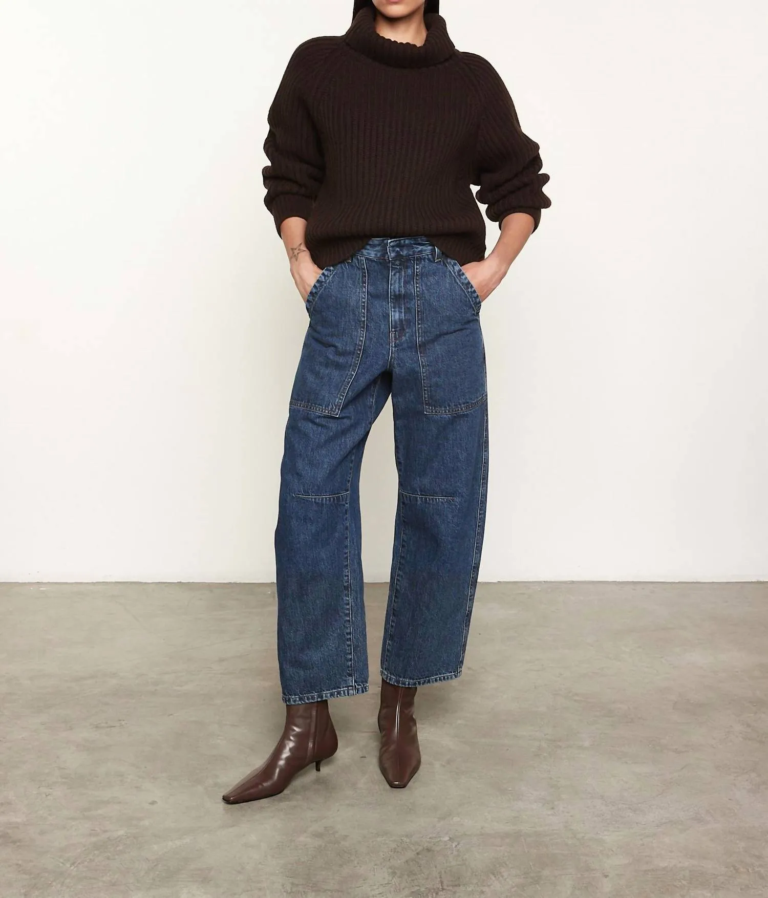 Enza Costa - CHUNKY CASHMERE TURTLENECK SWEATER