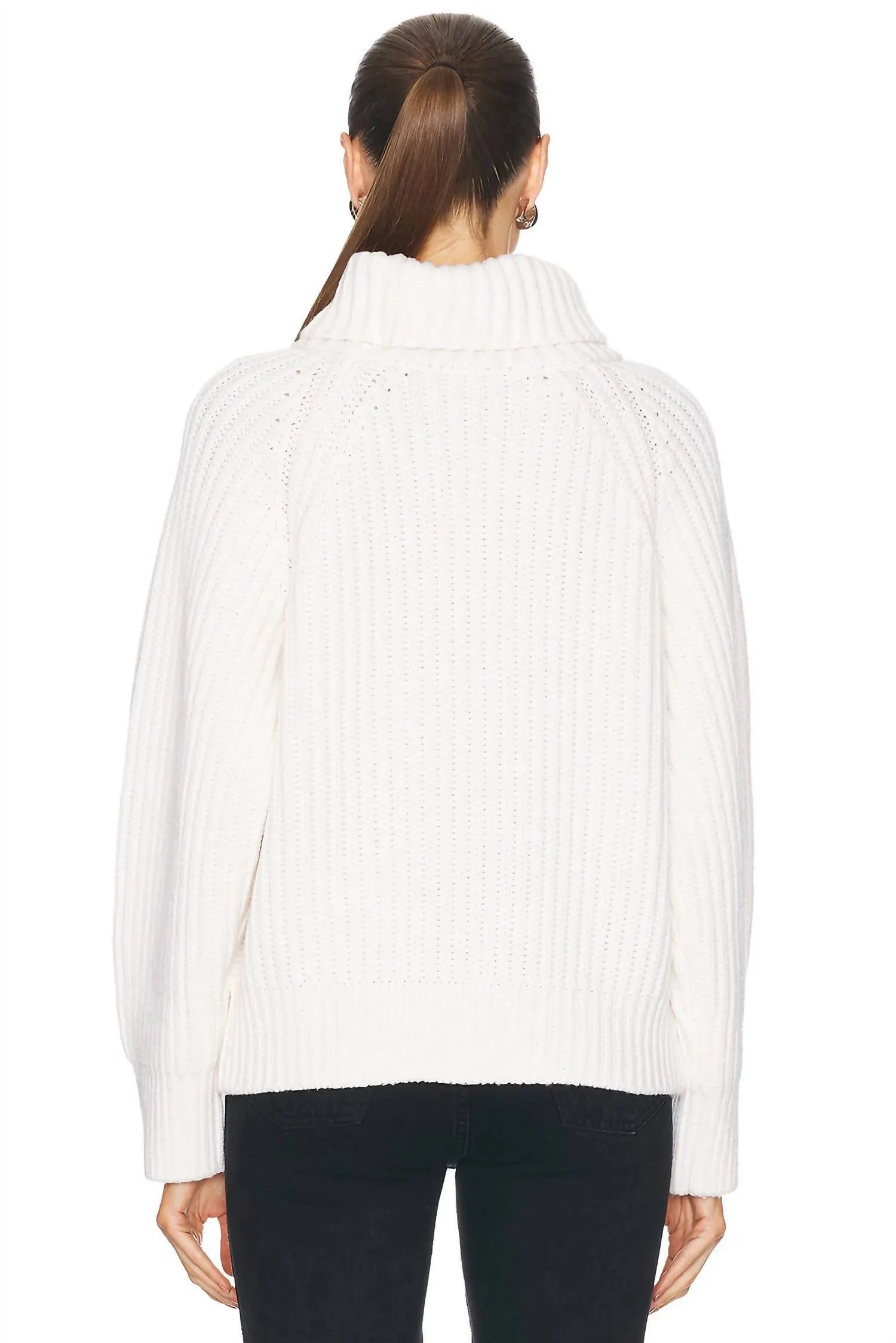 Enza Costa - CHUNKY CASHMERE TURTLENECK SWEATER