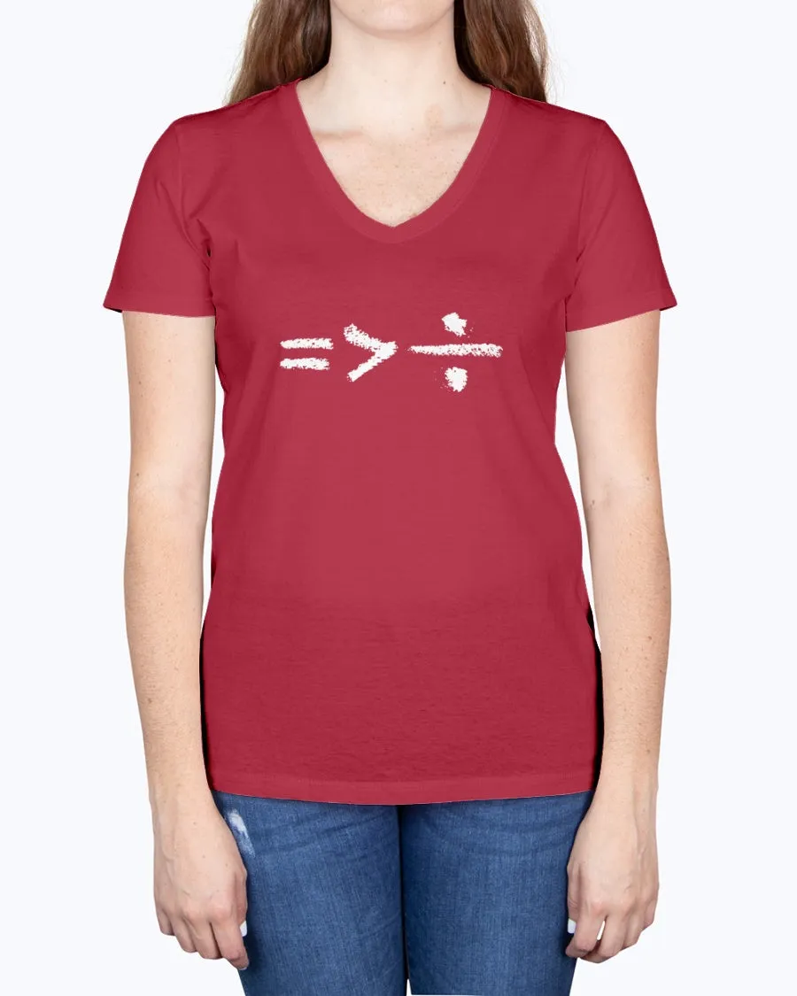 Equality-a - Ladies V-neck T-Shirt