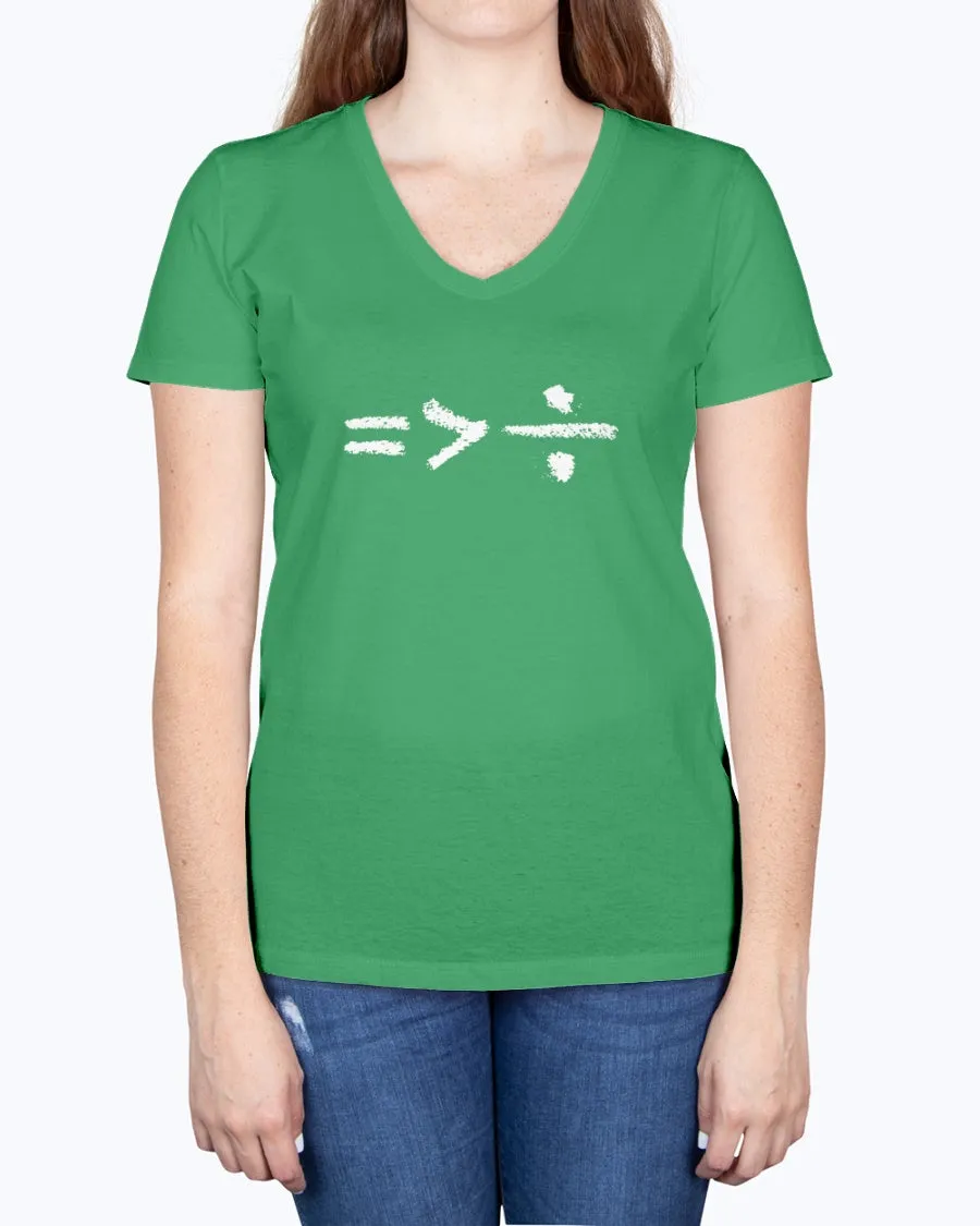 Equality-a - Ladies V-neck T-Shirt