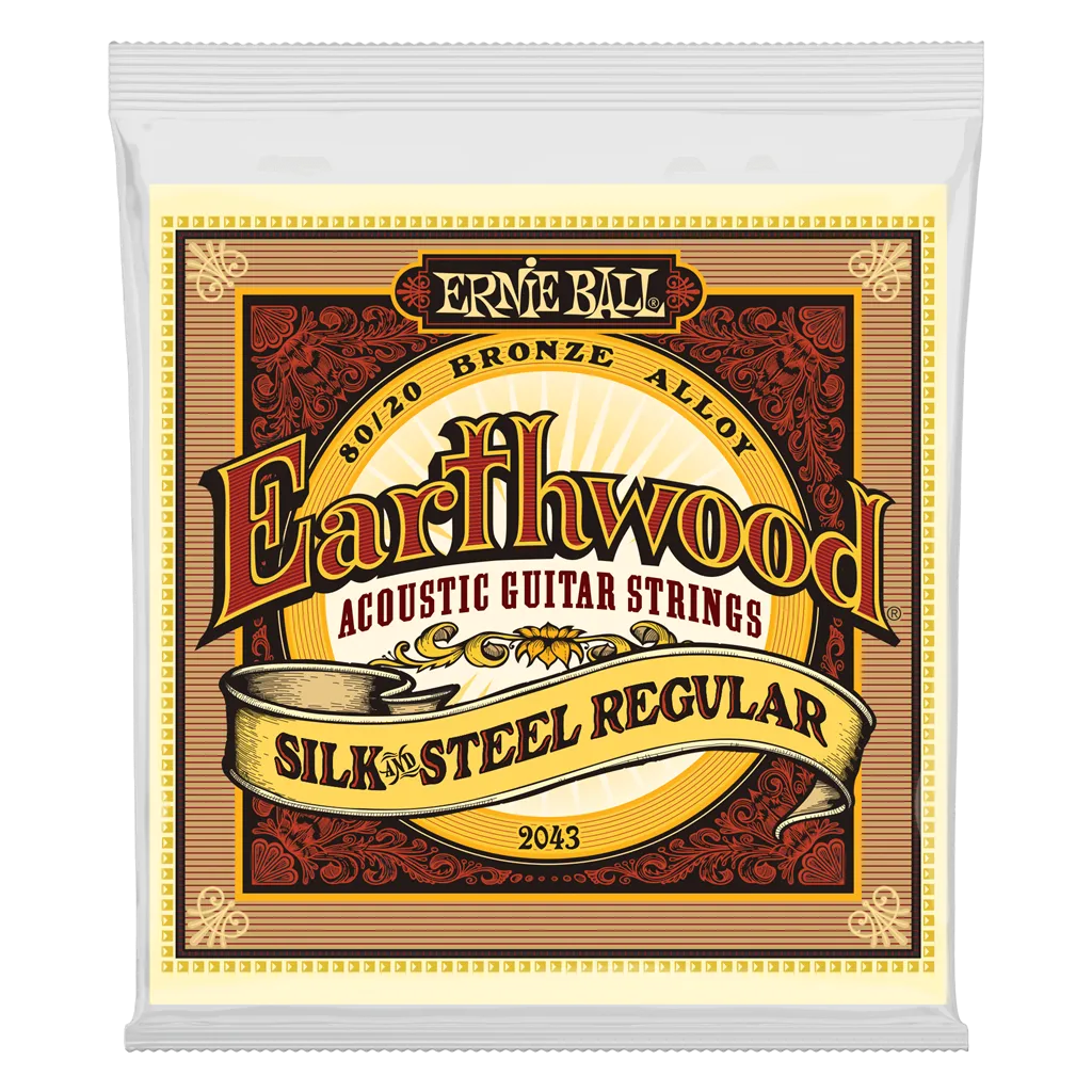 Ernie Ball Earthwood SILK & STEEL (Regular) 80/20 Bronze Acoustic Strings