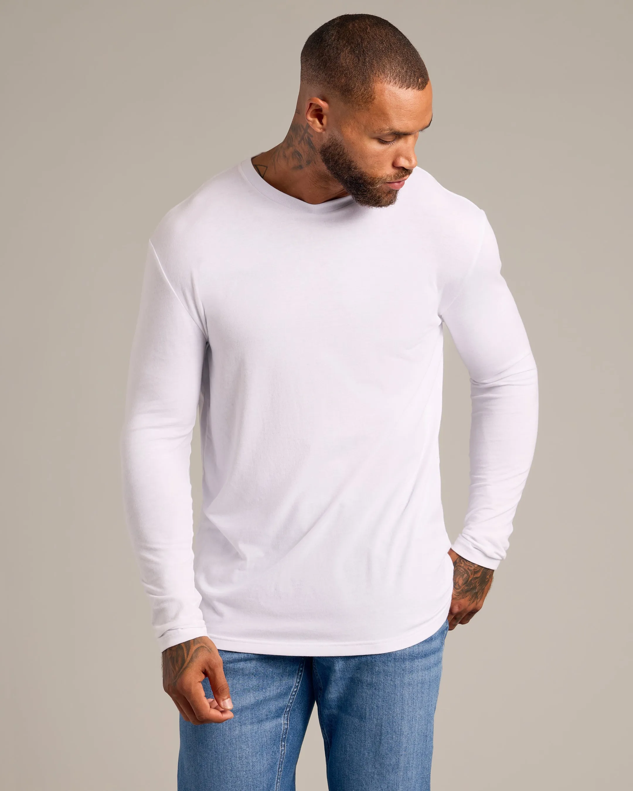 Essential Long Sleeve Crew 6-Pack
