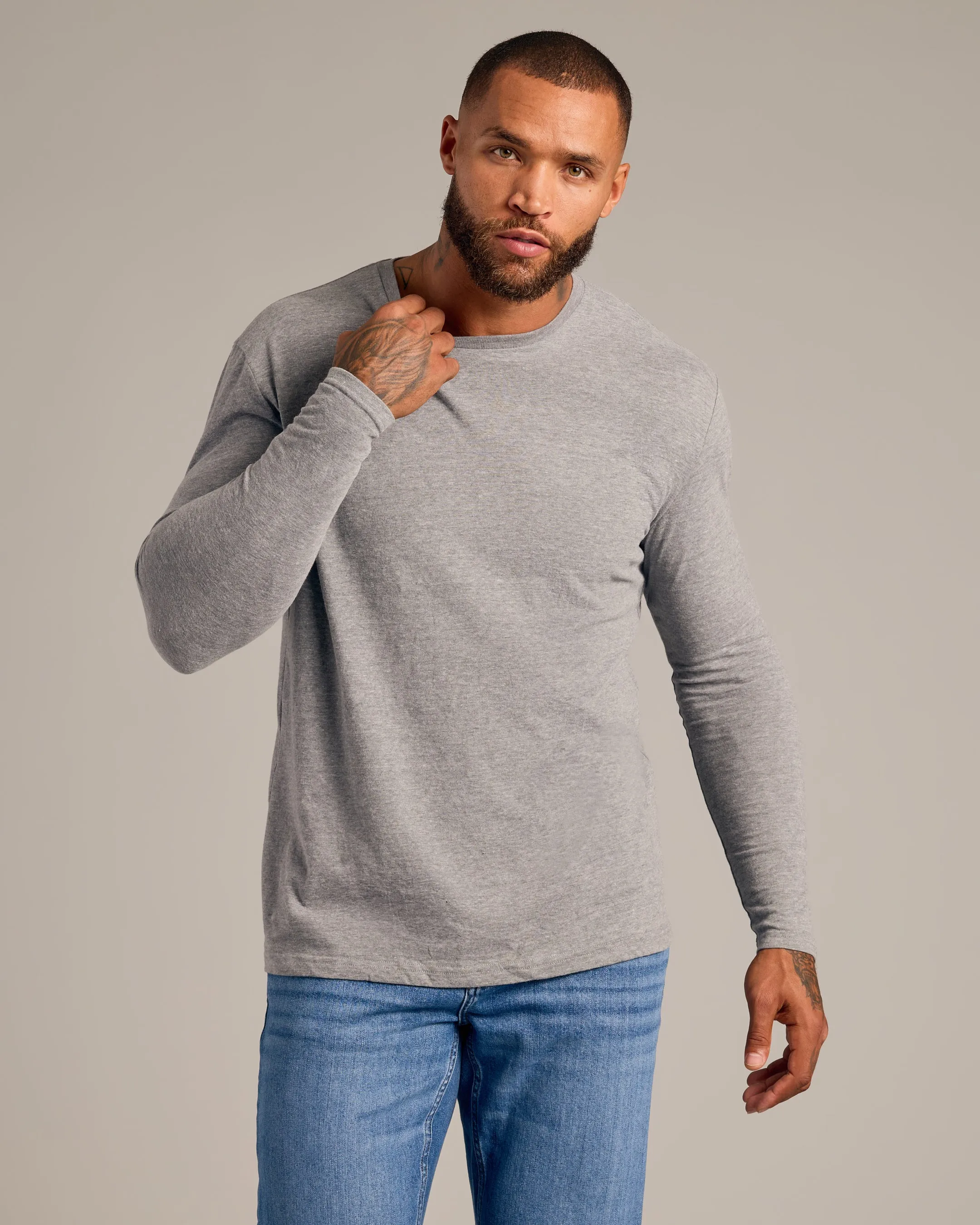 Essential Long Sleeve Crew 6-Pack