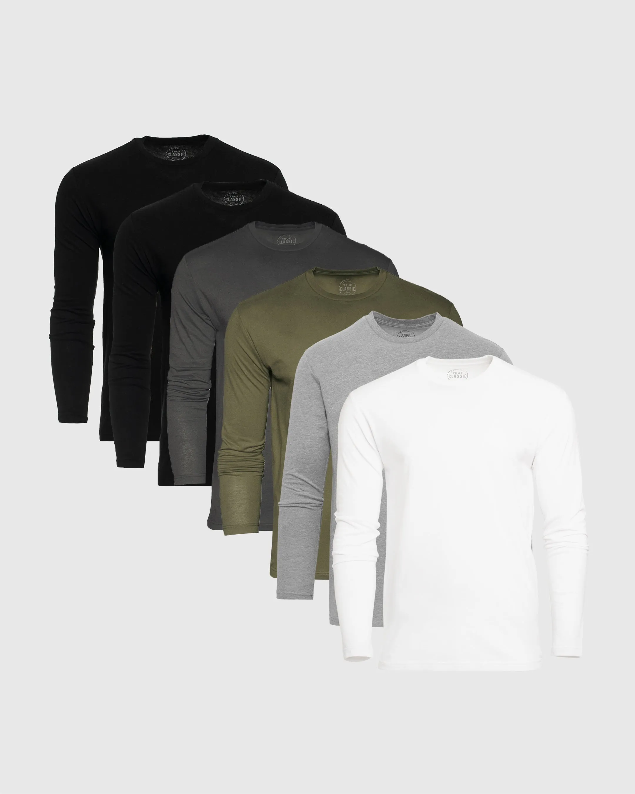Essential Long Sleeve Crew 6-Pack