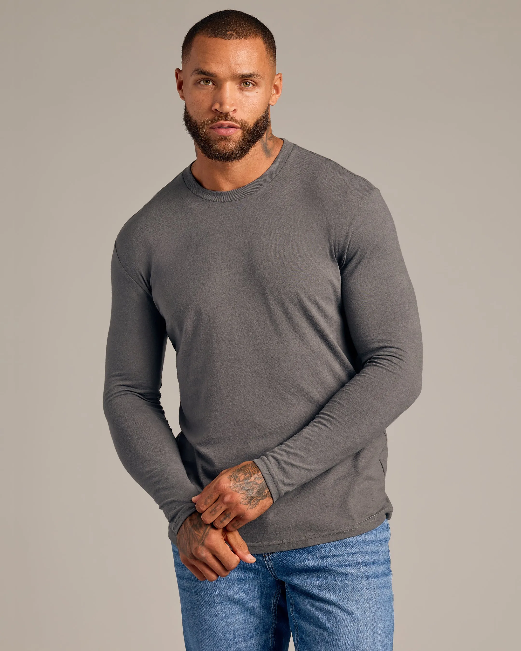 Essential Long Sleeve Crew 6-Pack