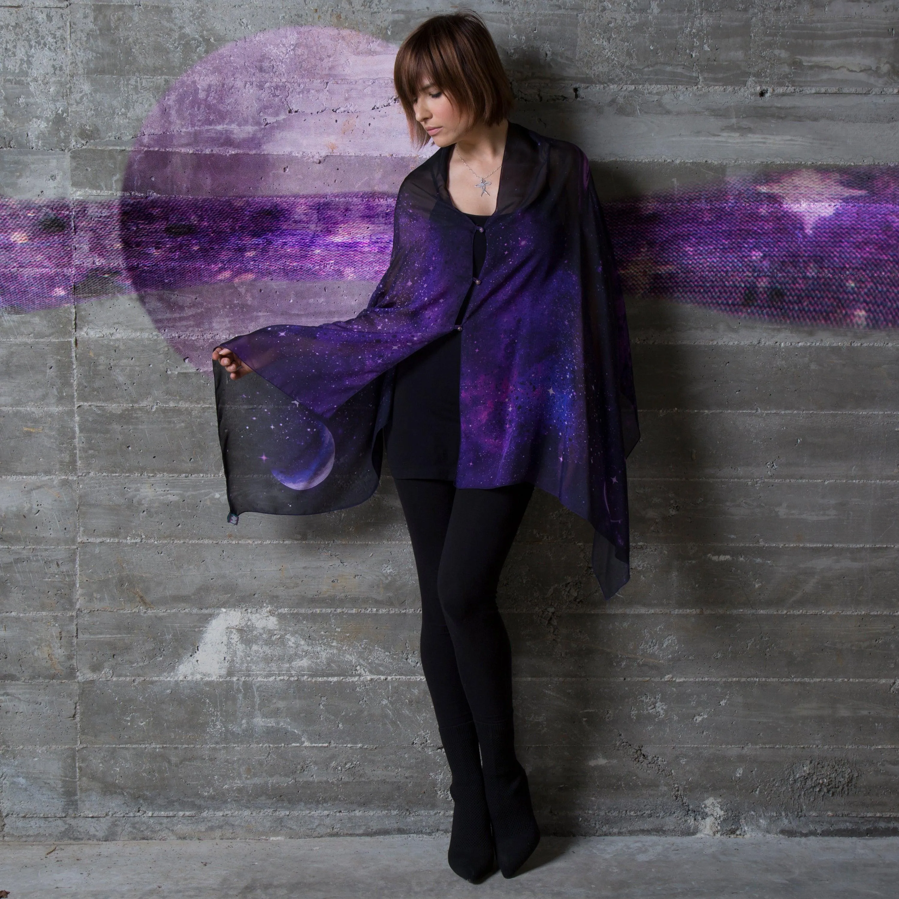 Eternity Silk Chiffon Scarf Wrap