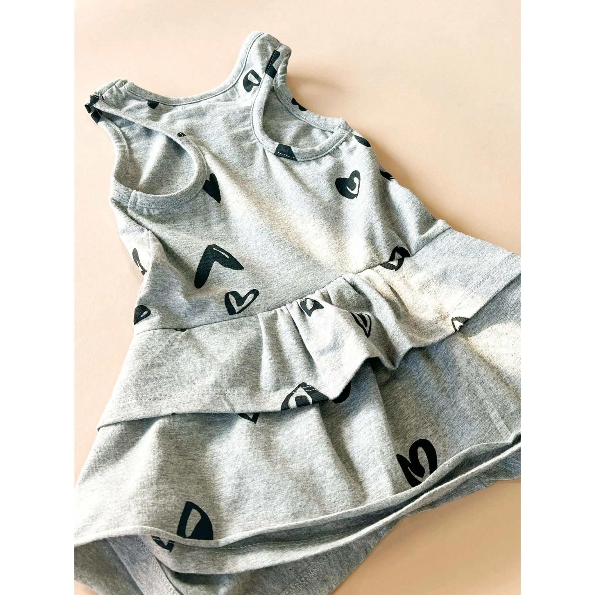 Etta-Heart Tunic top | Heather