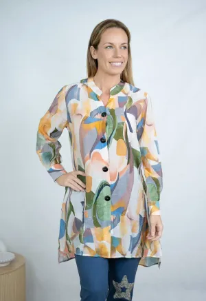 EVA Green Floral Print Tunic