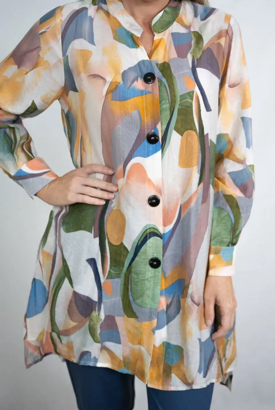 EVA Green Floral Print Tunic