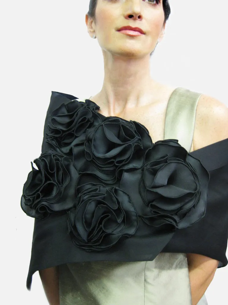 Evening Wrap with 5 Flowers
