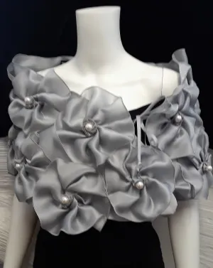 Evening Wrap with Flowers