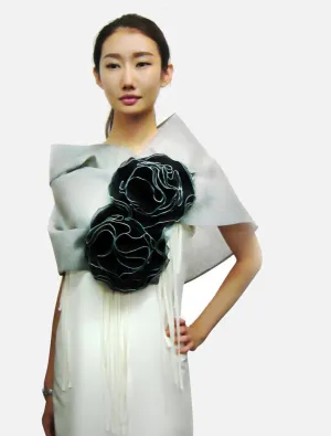 Evening Wrap with Flowers