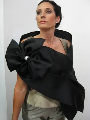 Evening Wrap with Shoulder Bow
