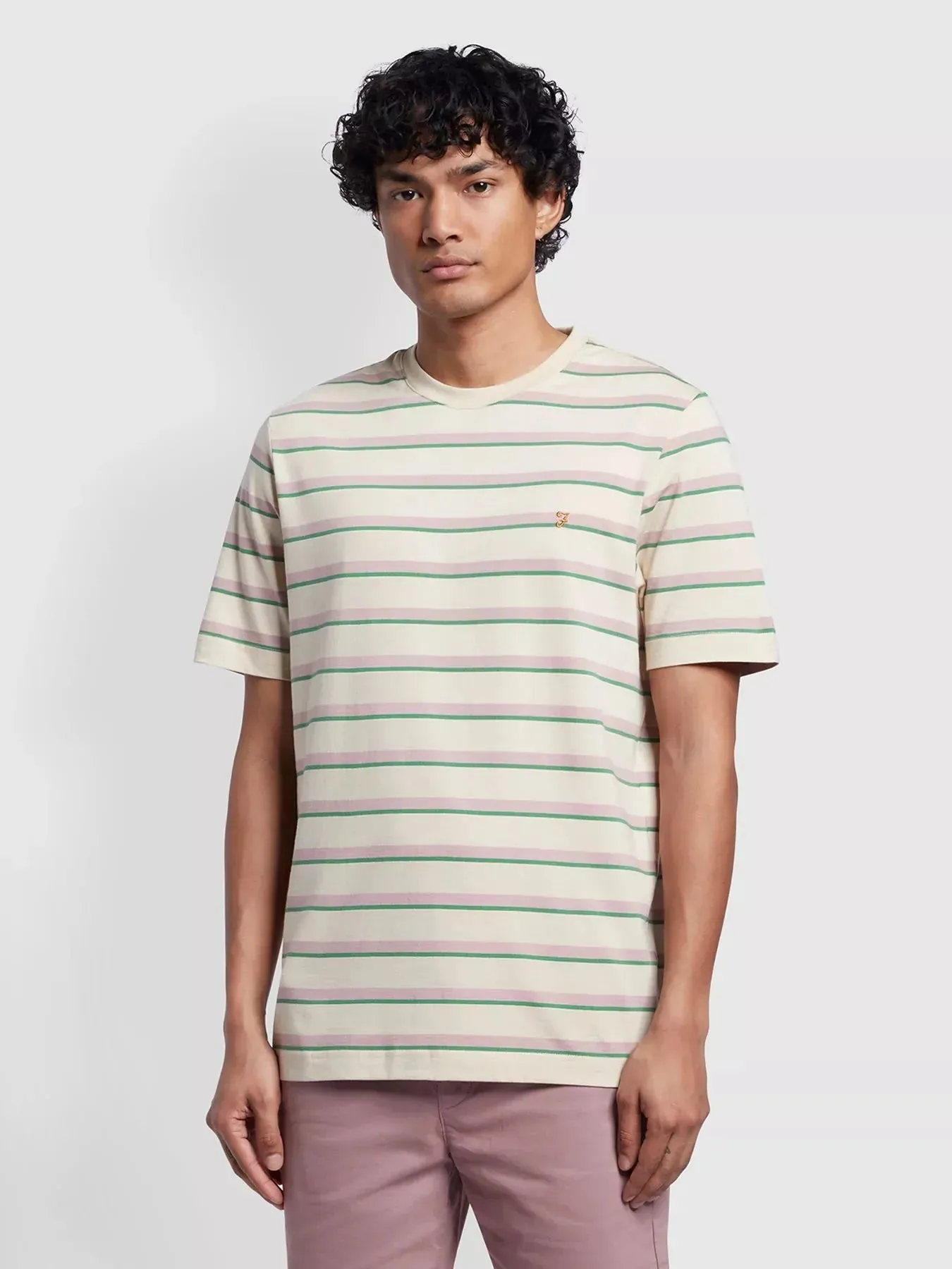 Farah Coxsone T-Shirt In Fog
