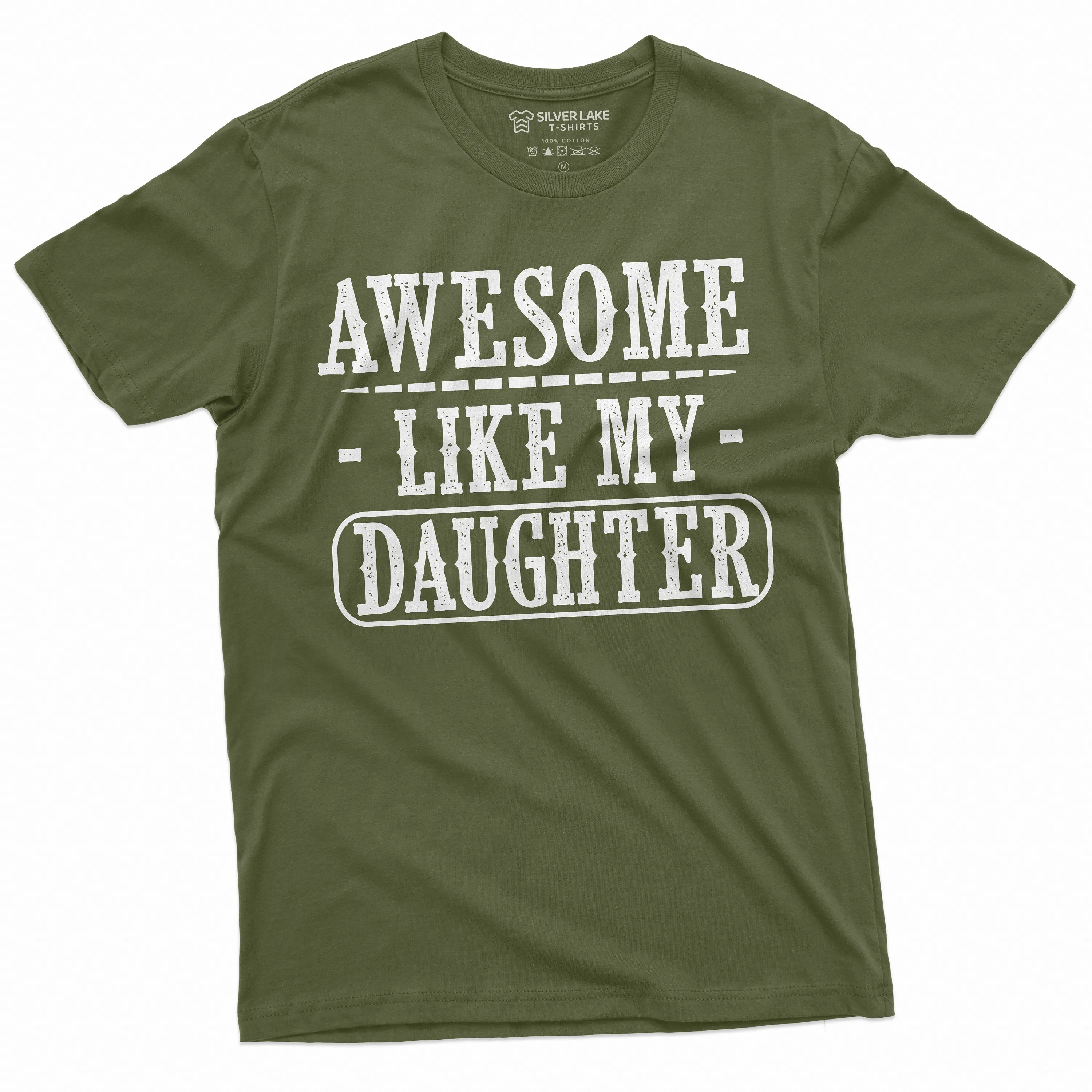 Father T-shirt, Dad tee shirt, Fathers day shirt, dad daughter tee, awesome like my daughter, Dad Gift shirt, Gift Mens shirt, Mens tee