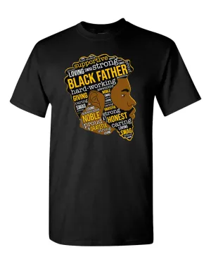 Father's Day T-shirt, Dad T-shirt, Black Father T-shirt