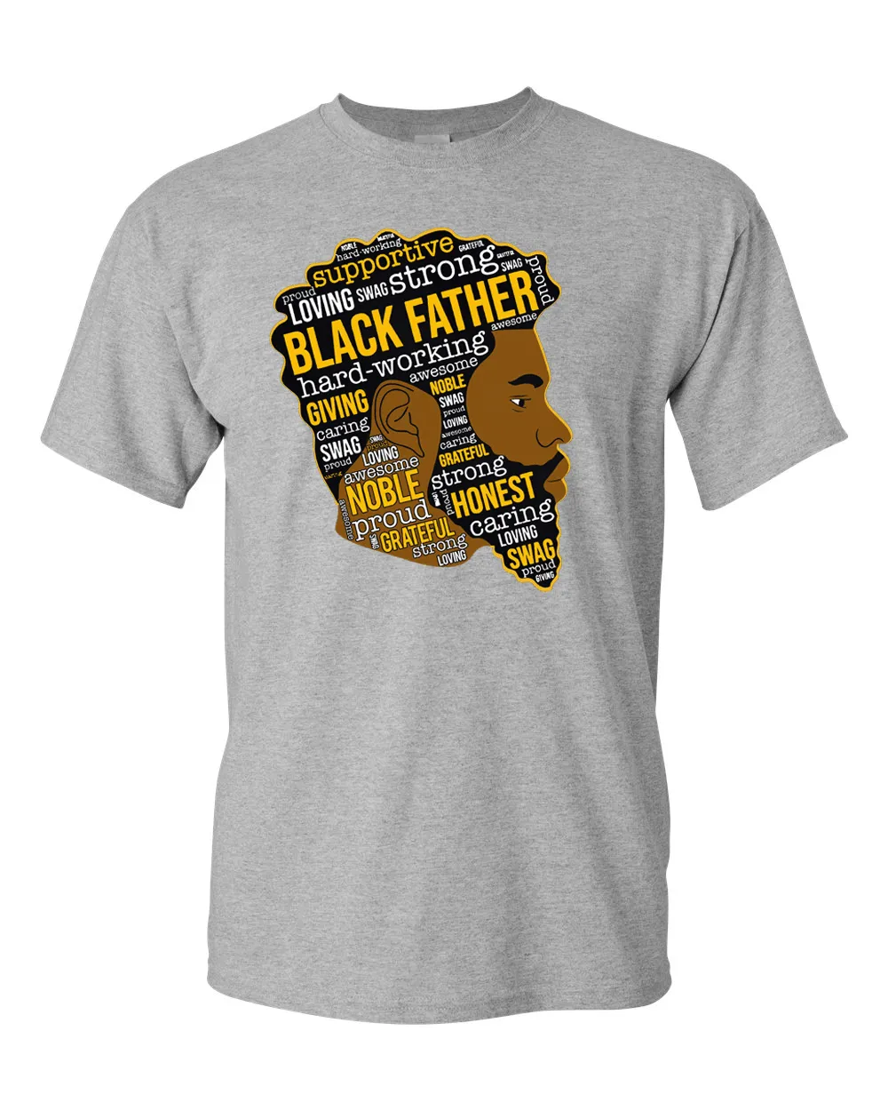Father's Day T-shirt, Dad T-shirt, Black Father T-shirt