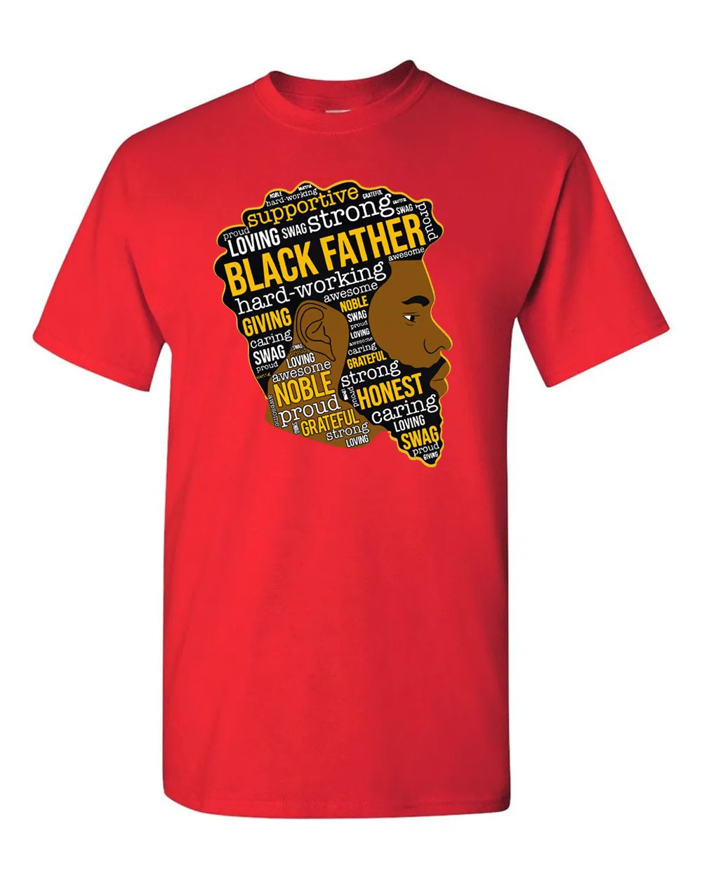 Father's Day T-shirt, Dad T-shirt, Black Father T-shirt