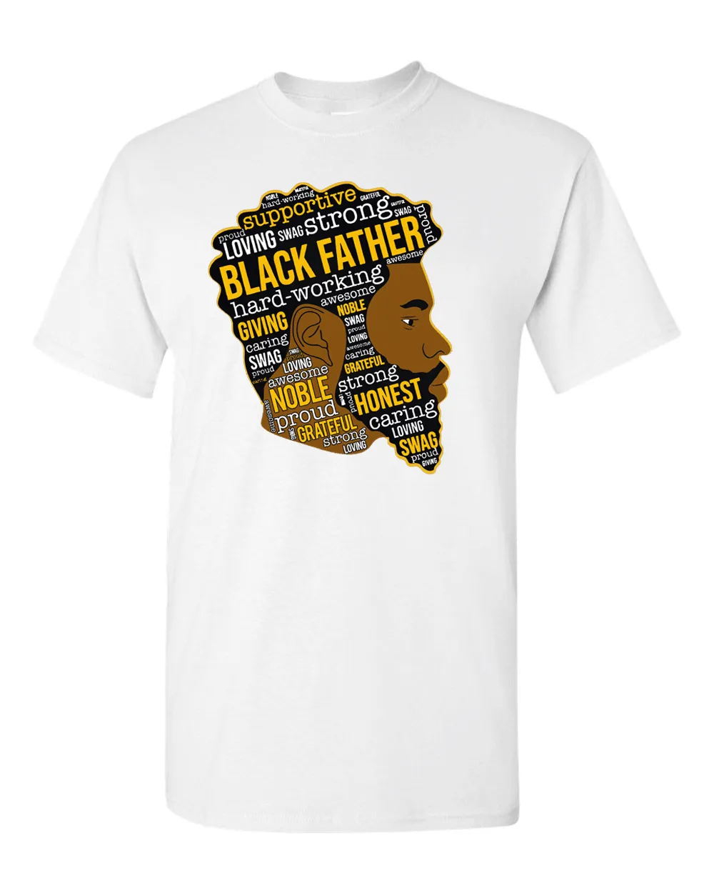 Father's Day T-shirt, Dad T-shirt, Black Father T-shirt
