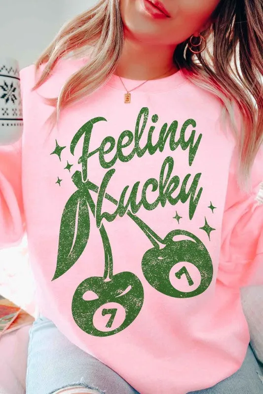 FEELIN LUCKY ST PATRICKS GRAPHIC SWEATSHIRT