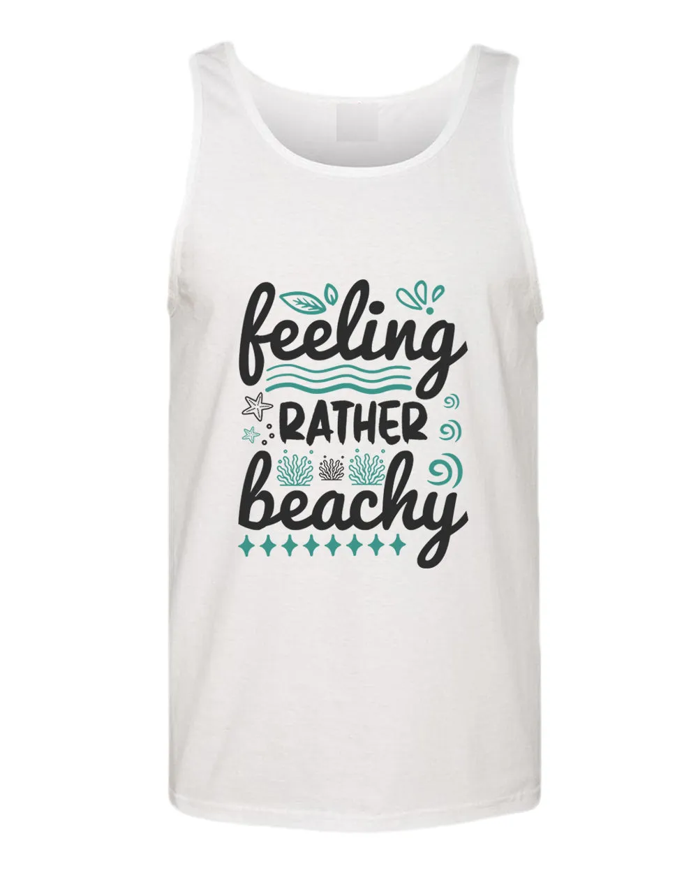 Feeling rather beachy tank top, summer tank top, beach party tank top
