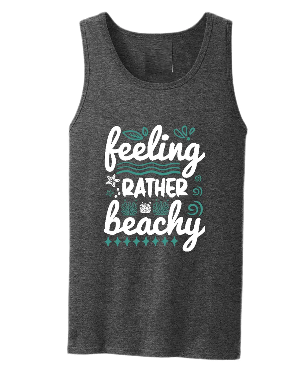 Feeling rather beachy tank top, summer tank top, beach party tank top