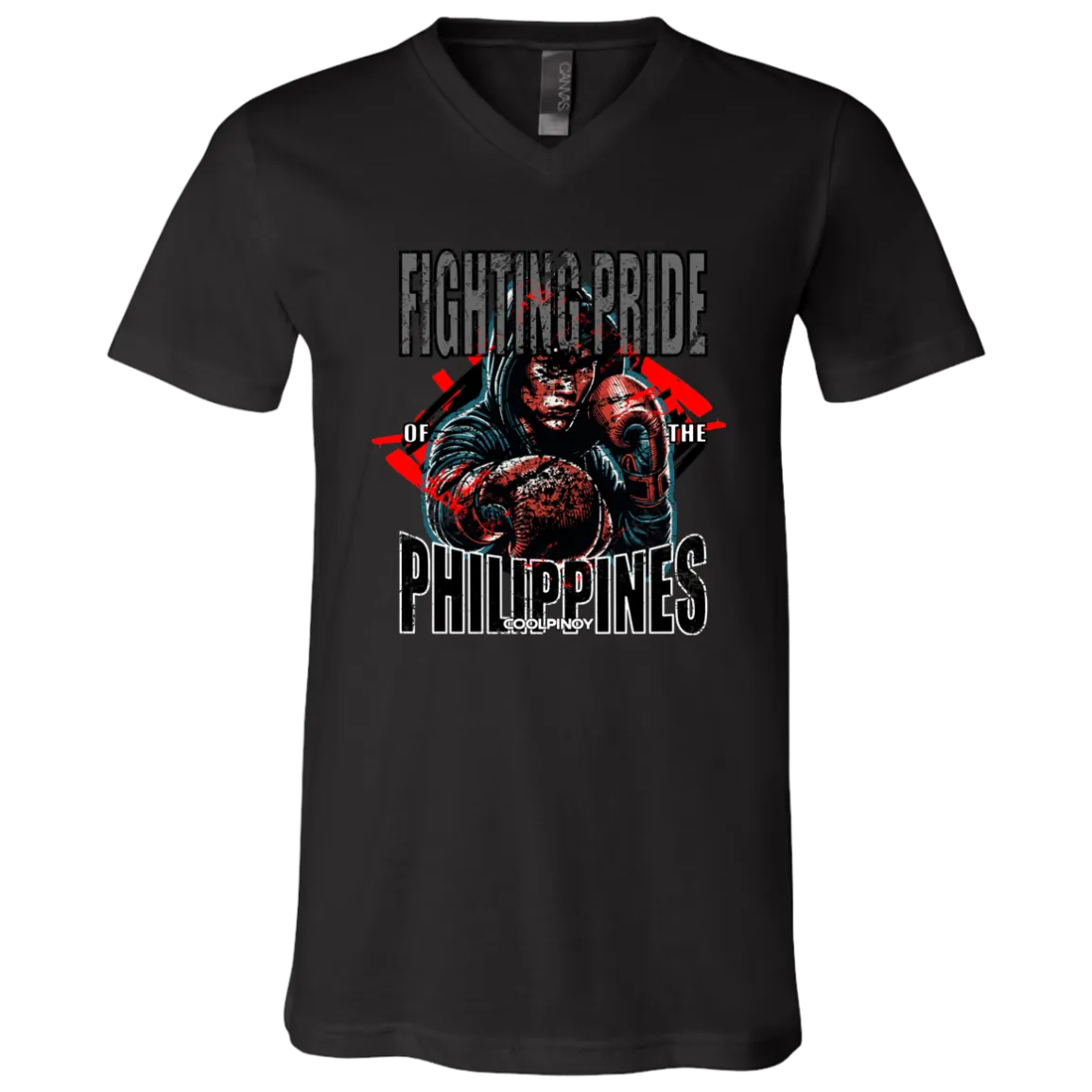 Fighting Pride Of The Philippines Boxing Unisex Jersey V-Neck T-Shirt