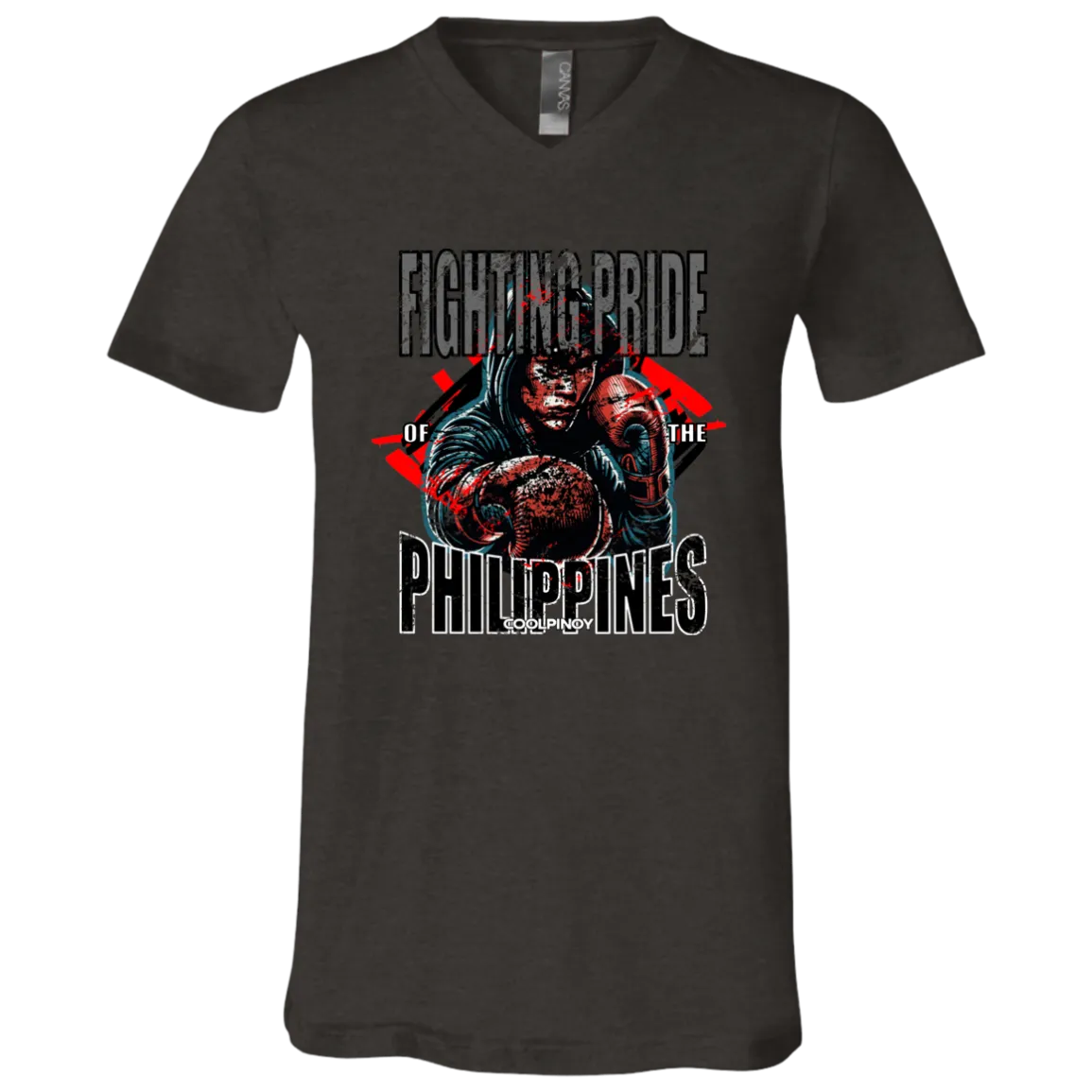 Fighting Pride Of The Philippines Boxing Unisex Jersey V-Neck T-Shirt